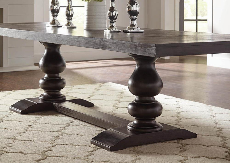 Phelps Rectangular Dining Table Antique Noir - Theo's Factory Direct Mattress & Furniture (Columbus, OH)