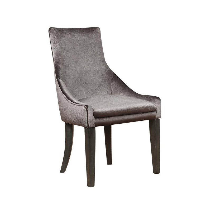 Phelps Upholstered Demi Wing Chairs Grey (Set of 2) - Theo's Factory Direct Mattress & Furniture (Columbus, OH)