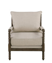Blanchett Cushion Back Accent Chair Beige and Natural - Theo's Factory Direct Mattress & Furniture (Columbus, OH)