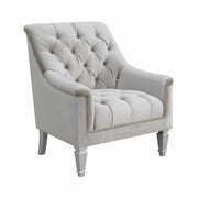 Avonlea Sloped Arm Tufted Chair Grey - Theo's Factory Direct Mattress & Furniture (Columbus, OH)