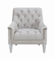Avonlea Sloped Arm Tufted Chair Grey - Theo's Factory Direct Mattress & Furniture (Columbus, OH)