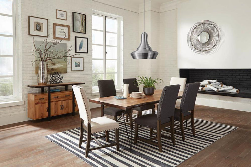 Twain Upholstered Side Chairs Beige (Set of 2) - Theo's Factory Direct Mattress & Furniture (Columbus, OH)