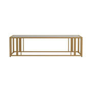 Adri Metal Frame Coffee Table Matte Brass - Theo's Factory Direct Mattress & Furniture (Columbus, OH)