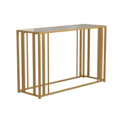 Adri Metal Frame Sofa Table Matte Brass - Theo's Factory Direct Mattress & Furniture (Columbus, OH)