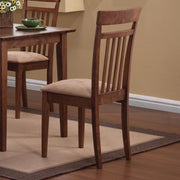 Robles 5-piece Dining Set Chestnut and Tan - Theo's Factory Direct Mattress & Furniture (Columbus, OH)