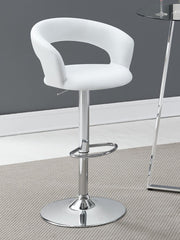 Barraza 29" Adjustable Height Bar Stool Black and Chrome - Theo's Factory Direct Mattress & Furniture (Columbus, OH)