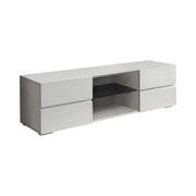 Galvin 4-drawer TV Console Glossy White - Theo's Factory Direct Mattress & Furniture (Columbus, OH)