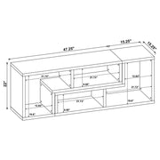 Velma Convertible TV Console and Bookcase White - Theo's Factory Direct Mattress & Furniture (Columbus, OH)