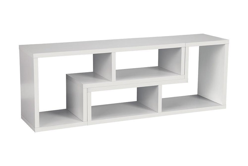 Velma Convertible TV Console and Bookcase White - Theo's Factory Direct Mattress & Furniture (Columbus, OH)