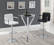 Palomar Adjustable Height Bar Stool Black and Chrome - Theo's Factory Direct Mattress & Furniture (Columbus, OH)