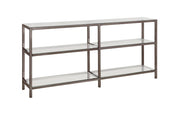 Kate 2-tier Bookcase Black Nickel - Theo's Factory Direct Mattress & Furniture (Columbus, OH)