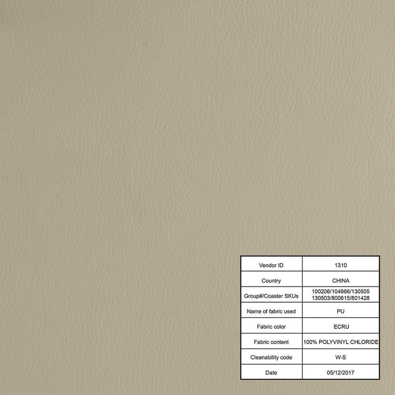 Folsom Upholstered Adjustable Bar Stool Ecru and Chrome - Theo's Factory Direct Mattress & Furniture (Columbus, OH)