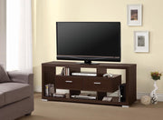 Casey 2-drawer Rectangular TV Console Cappuccino - Theo's Factory Direct Mattress & Furniture (Columbus, OH)