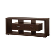 Casey 2-drawer Rectangular TV Console Cappuccino - Theo's Factory Direct Mattress & Furniture (Columbus, OH)