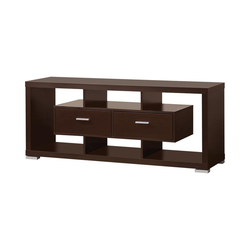 Casey 2-drawer Rectangular TV Console Cappuccino - Theo's Factory Direct Mattress & Furniture (Columbus, OH)
