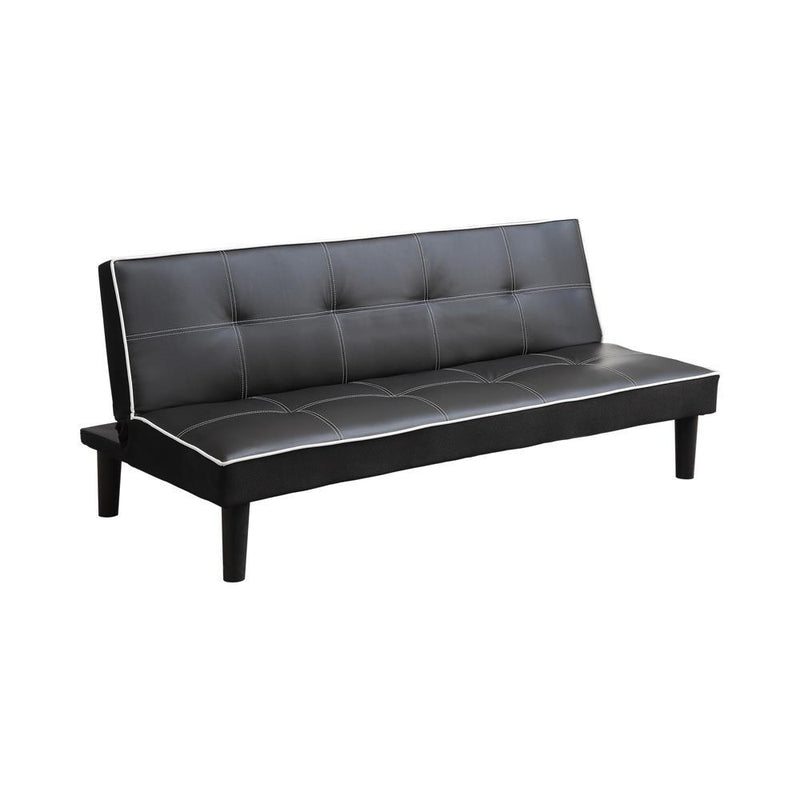 Katrina Tufted Upholstered Sofa Bed Black - Theo's Factory Direct Mattress & Furniture (Columbus, OH)