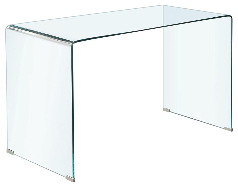 Ripley Glass Writing Desk Clear - Theo's Factory Direct Mattress & Furniture (Columbus, OH)