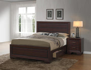 Kauffman California King, Eastren King, & Queen Panel Bed Dark Cocoa - Theo's Factory Direct Mattress & Furniture (Columbus, OH)