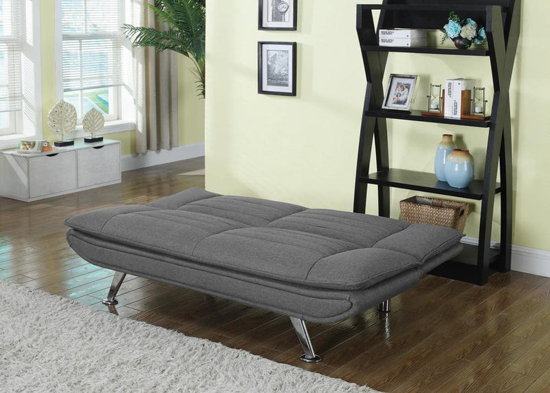 Julian Upholstered Sofa Bed with Pillow-top Seating Grey - Theo's Factory Direct Mattress & Furniture (Columbus, OH)
