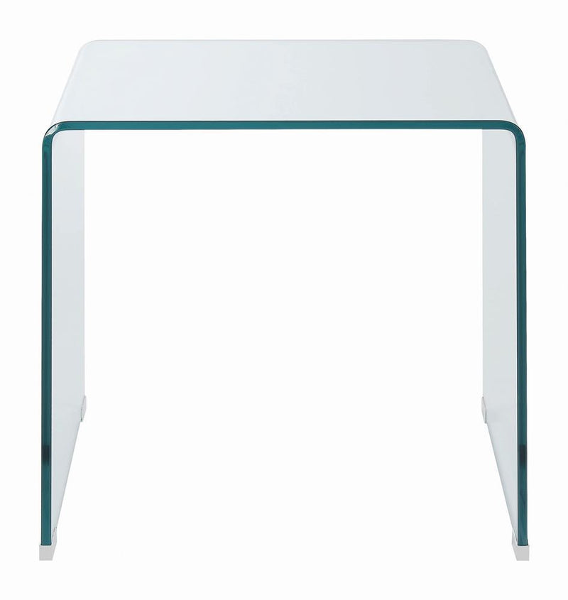Ripley Square End Table Clear - Theo's Factory Direct Mattress & Furniture (Columbus, OH)