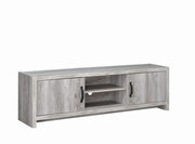Burke 2-door TV Console Grey Driftwood - Theo's Factory Direct Mattress & Furniture (Columbus, OH)