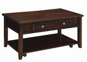 Bradford Rectangular Lift Top Coffee Table Walnut - Theo's Factory Direct Mattress & Furniture (Columbus, OH)