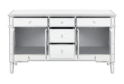 Duchess 5-drawer Accent Cabinet Silver - Theo's Factory Direct Mattress & Furniture (Columbus, OH)