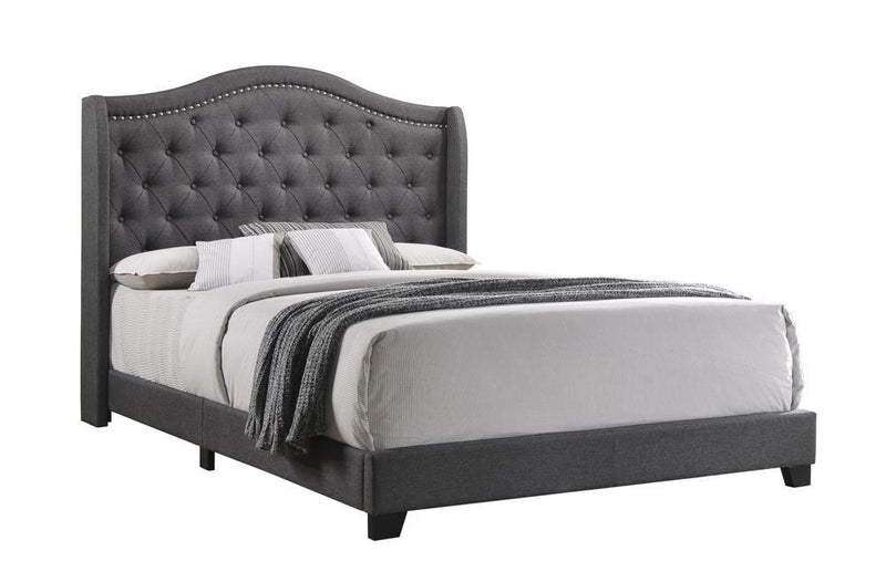 Sonoma Camel Back Full Bed Grey - Theo's Factory Direct Mattress & Furniture (Columbus, OH)