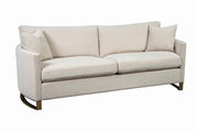 Corliss Upholstered Arched Arms Sofa Beige - Theo's Factory Direct Mattress & Furniture (Columbus, OH)