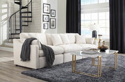 Hobson Cushion Seat Ottoman Off-White - Theo's Factory Direct Mattress & Furniture (Columbus, OH)