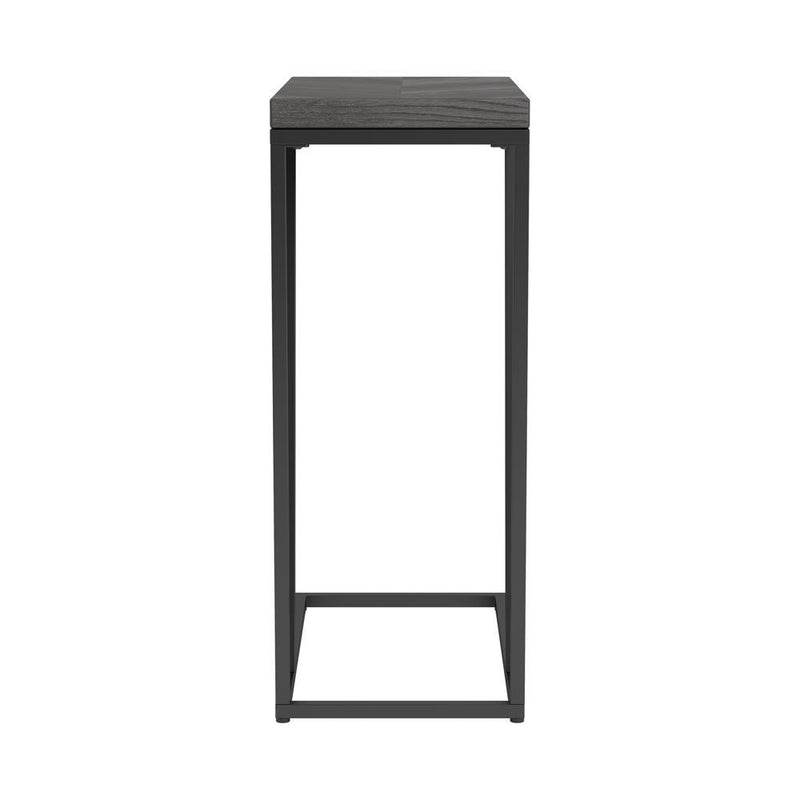 Sergio Chevron Rectangular Accent Table Rustic Grey - Theo's Factory Direct Mattress & Furniture (Columbus, OH)