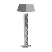 Carmen Geometric Base Floor Lamp Silver - Theo's Factory Direct Mattress & Furniture (Columbus, OH)