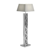 Carmen Geometric Base Floor Lamp Silver - Theo's Factory Direct Mattress & Furniture (Columbus, OH)