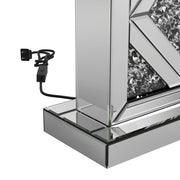 Carmen Geometric Base Table Lamp Silver - Theo's Factory Direct Mattress & Furniture (Columbus, OH)