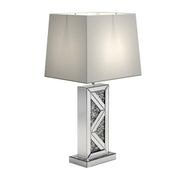 Carmen Geometric Base Table Lamp Silver - Theo's Factory Direct Mattress & Furniture (Columbus, OH)