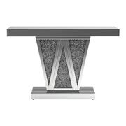 Crocus Rectangular Console Table Silver - Theo's Factory Direct Mattress & Furniture (Columbus, OH)