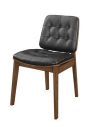Redbridge Tufted Back Side Chairs Natural Walnut and Black (Set of 2) - Theo's Factory Direct Mattress & Furniture (Columbus, OH)