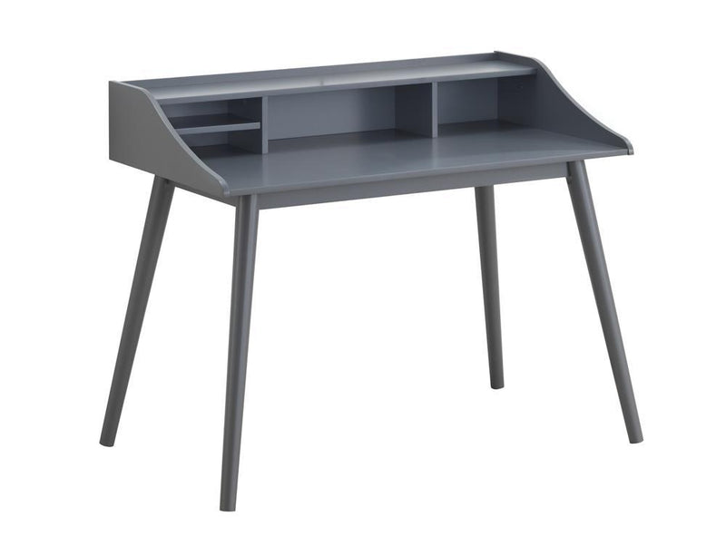 Percy 4-compartment Writing Desk Grey - Theo's Factory Direct Mattress & Furniture (Columbus, OH)