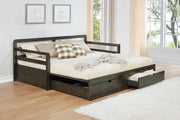 Sorrento 2-drawer Twin XL Daybed with Extension Trundle Grey - Theo's Factory Direct Mattress & Furniture (Columbus, OH)