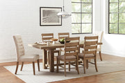 Douglas Tufted Back Dining Chairs Vineyard Oak (Set of 2) - Theo's Factory Direct Mattress & Furniture (Columbus, OH)
