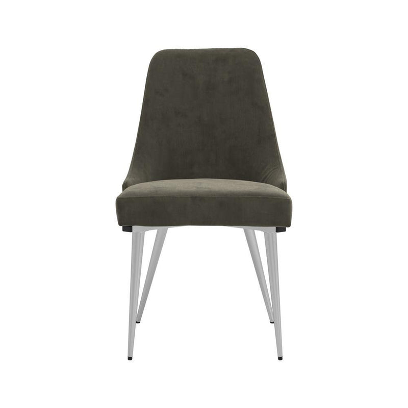 Cabianca Curved Back Side Chairs Grey (Set of 2) - Theo's Factory Direct Mattress & Furniture (Columbus, OH)