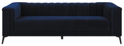Chalet Tuxedo Arm Sofa Blue - Theo's Factory Direct Mattress & Furniture (Columbus, OH)