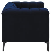 Chalet Tuxedo Arm Chair Blue - Theo's Factory Direct Mattress & Furniture (Columbus, OH)