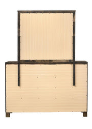 Woodmont Rectangle Dresser Mirror Rustic Golden Brown - Theo's Factory Direct Mattress & Furniture (Columbus, OH)