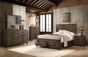 Woodmont 5-drawer Chest Rustic Golden Brown - Theo's Factory Direct Mattress & Furniture (Columbus, OH)