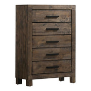 Woodmont 5-drawer Chest Rustic Golden Brown - Theo's Factory Direct Mattress & Furniture (Columbus, OH)