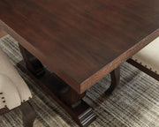 Brockway Trestle Dining Table Antique Java - Theo's Factory Direct Mattress & Furniture (Columbus, OH)
