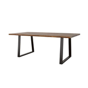 Ditman Live Edge Dining Table Grey Sheesham and Black - Theo's Factory Direct Mattress & Furniture (Columbus, OH)