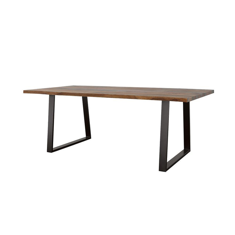 Ditman Live Edge Dining Table Grey Sheesham and Black - Theo's Factory Direct Mattress & Furniture (Columbus, OH)