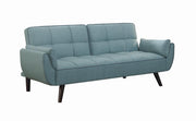 Caufield Biscuit-tufted Sofa Bed Turquoise Blue - Theo's Factory Direct Mattress & Furniture (Columbus, OH)